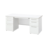 イナバ DuENA両袖机A4-3段・A4-3段　W1600×D700×H720